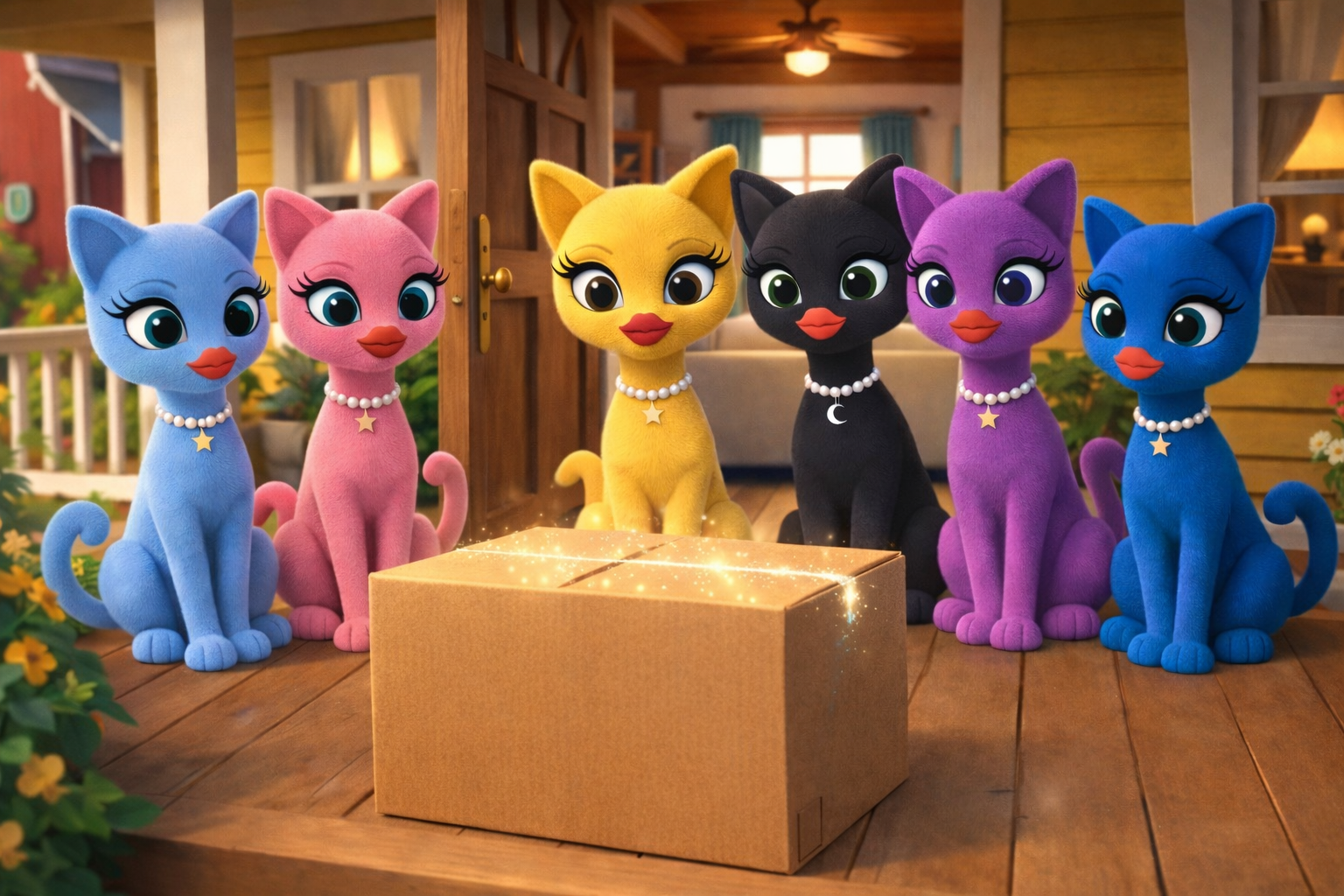 The magic box porch scene